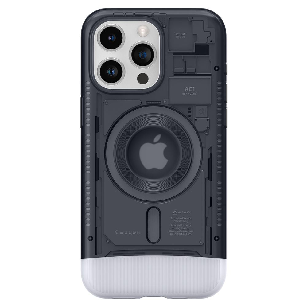 Spigen iPhone 15 Pro Classic C1 Mag Σκληρή Θήκη με Πλαίσιο Σιλικόνης και MagSafe - Graphite