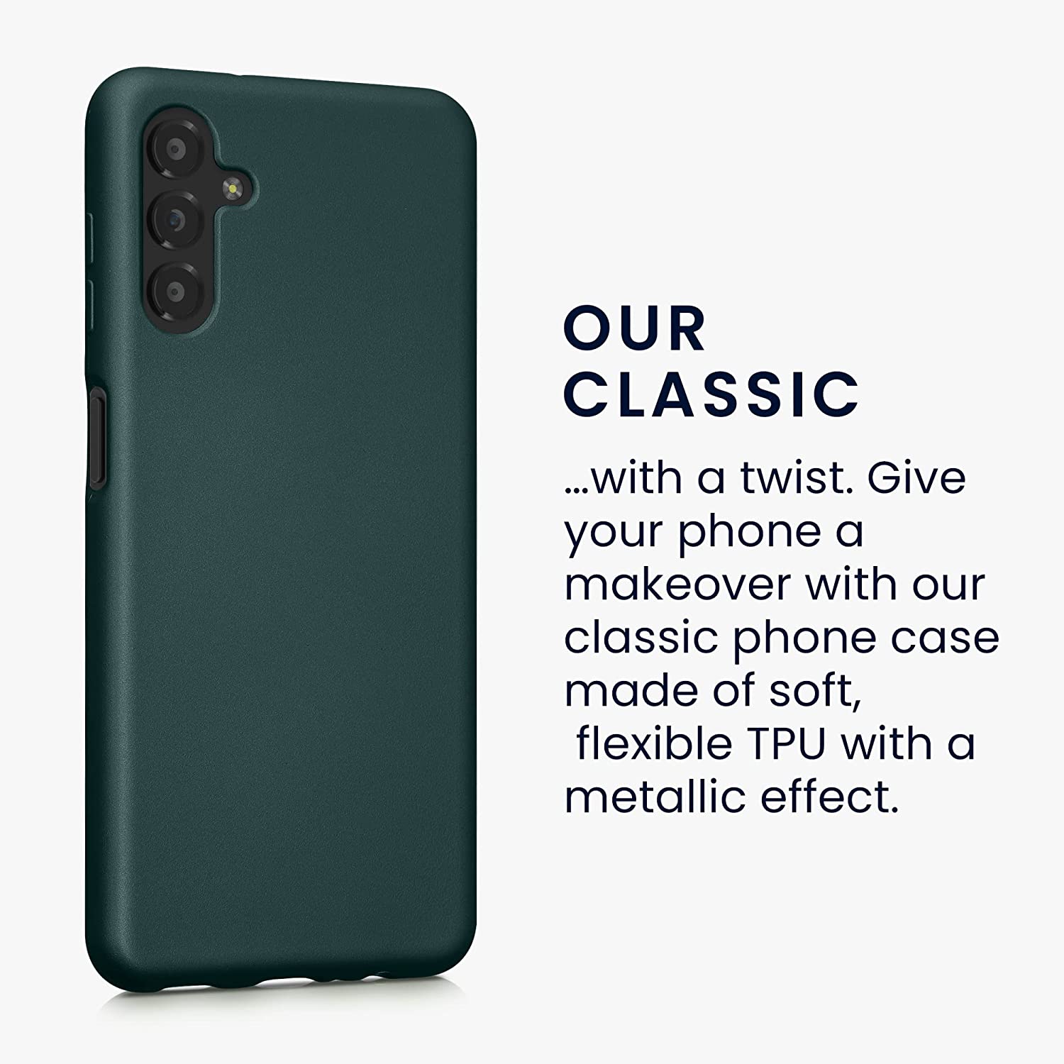 KW Samsung Galaxy A13 5G Θήκη Σιλικόνης TPU - Metallic Petrol - 59741.14