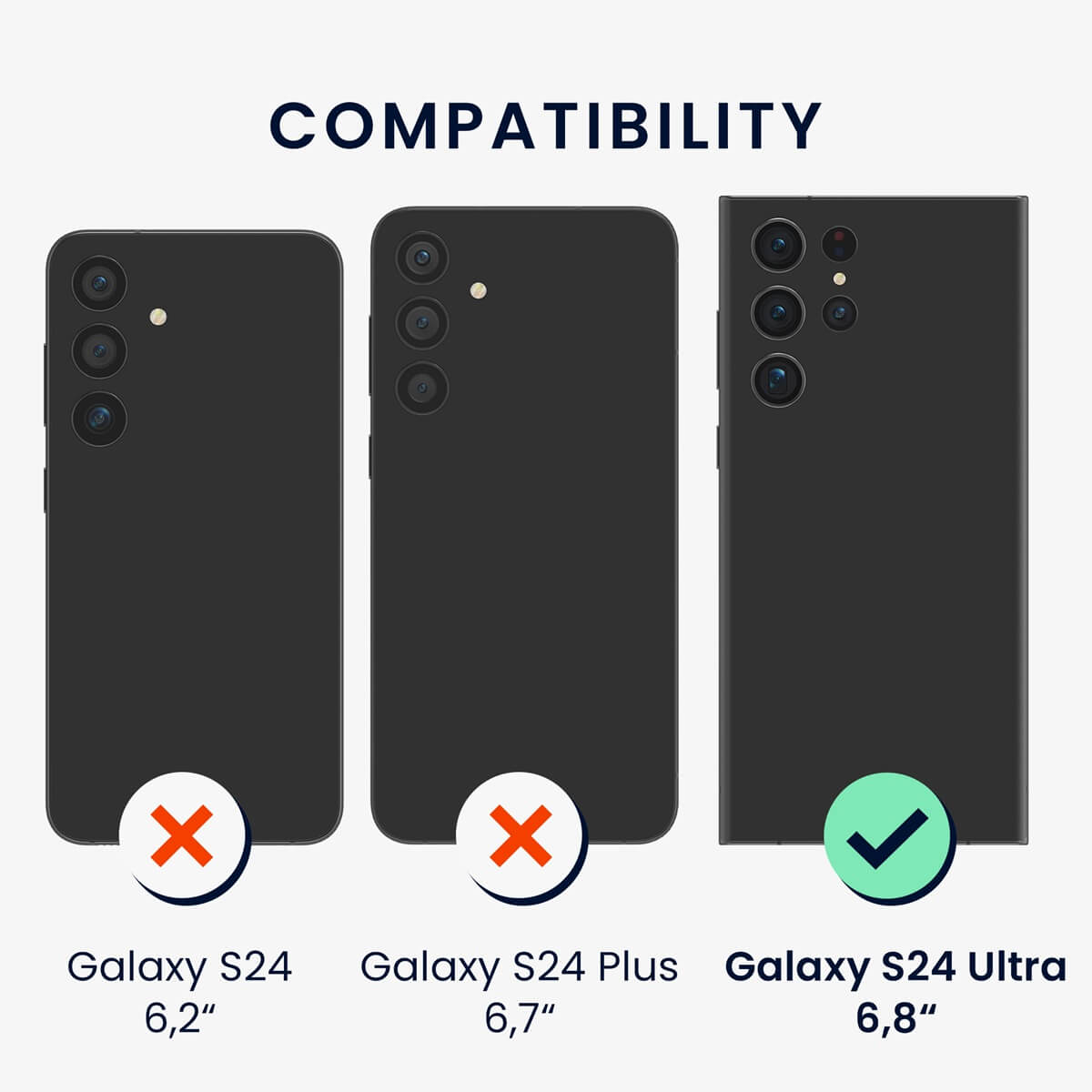 KW Samsung Galaxy S24 Ultra Θήκη από Φυσικό Ξύλο και Carbon - Dark Brown / Black