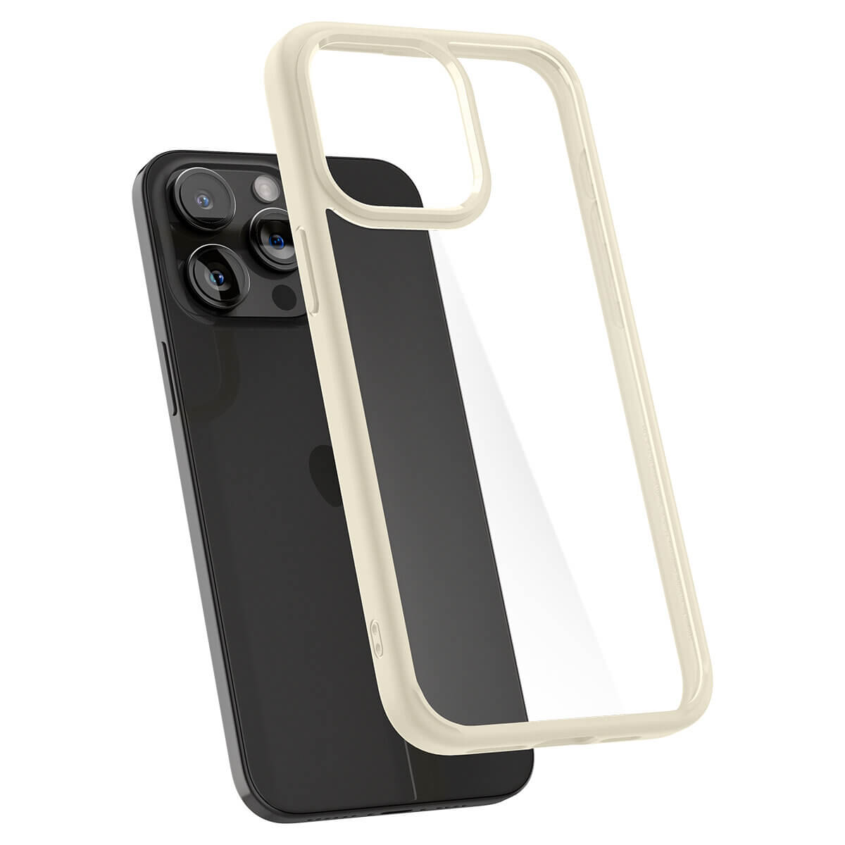 Spigen iPhone 15 Pro Ultra Hybrid Σκληρή Θήκη με Πλαίσιο Σιλικόνης - Sand Beige