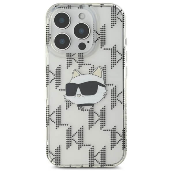 Karl Lagerfeld iPhone 16 Pro - IML Choupette Head Electroplated - Σκληρή Θήκη με Πλαίσιο Σιλικόνης - Διάφανη - KLHCP16LHKLPCHT