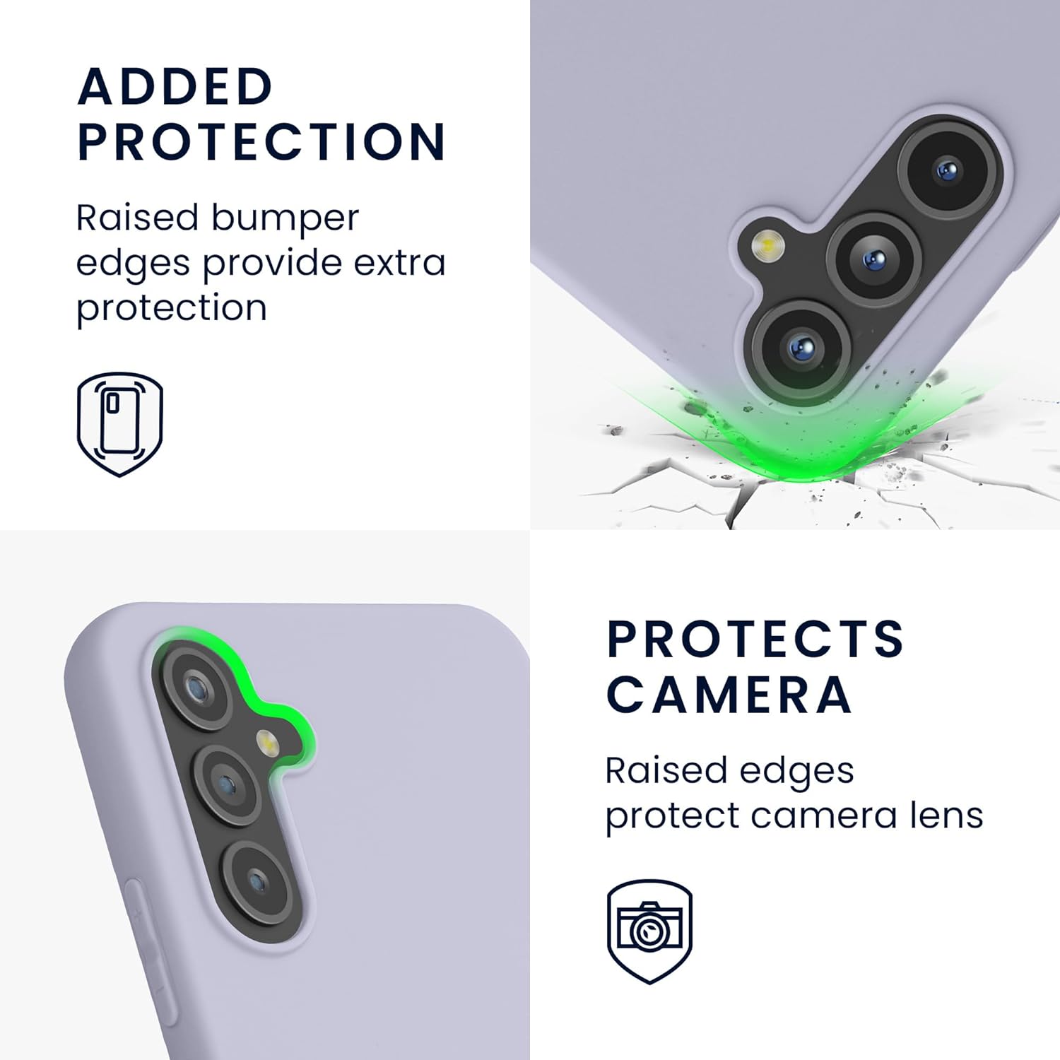 KW Samsung Galaxy A54 5G Θήκη Σιλικόνης TPU - Pastel Lavender