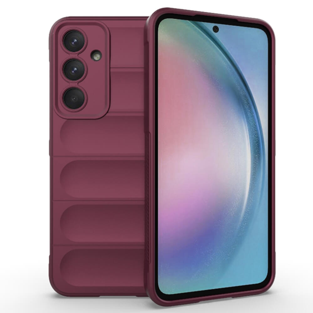 Techsuit Samsung Galaxy A55 5G Magic Shield Θήκη Σιλικόνης TPU - Bordeaux