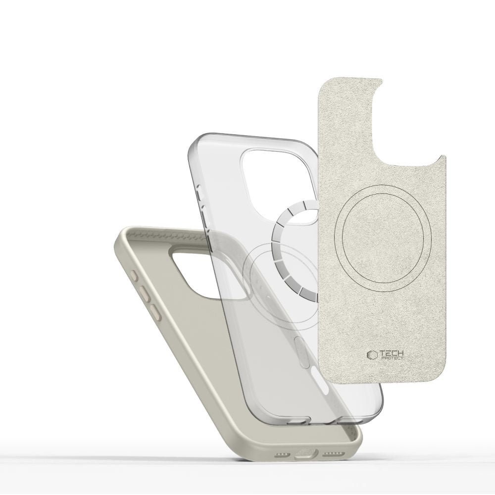 Tech-Protect iPhone 16 Pro Max Silicone Pure Θήκη Σιλικόνης TPU με MagSafe - Cosmic Latte