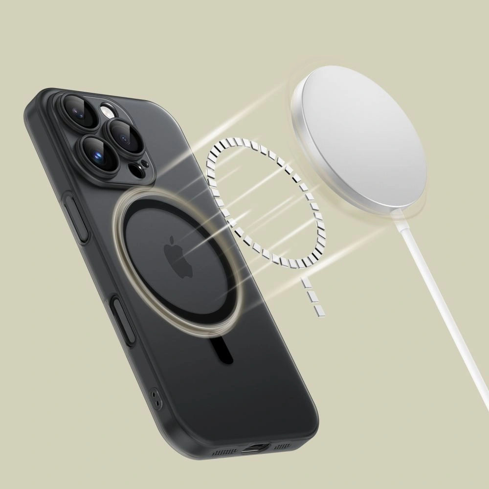 Tech-Protect iPhone 16e MagSlim - Σκληρή Θήκη με MagSafe - Matte / Black