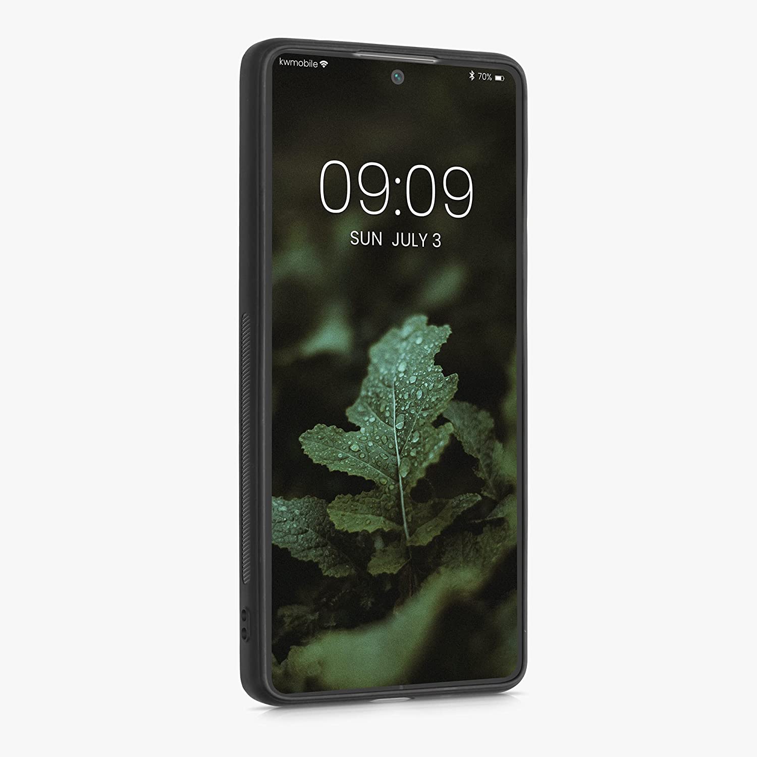KW Xiaomi 11T / 11T Pro Θήκη από Φυσικό Ξύλο - Design Navigational Compass - Dark Brown - 56795.02