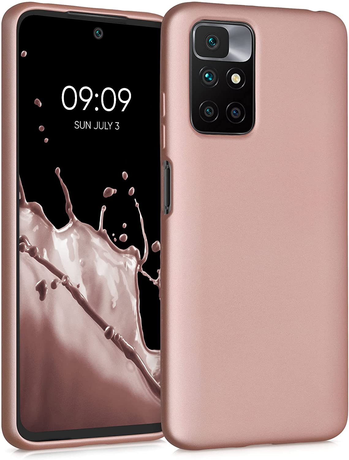 KW Xiaomi Redmi 10 Θήκη Σιλικόνης TPU - Metallic Rose Gold - 56149.31
