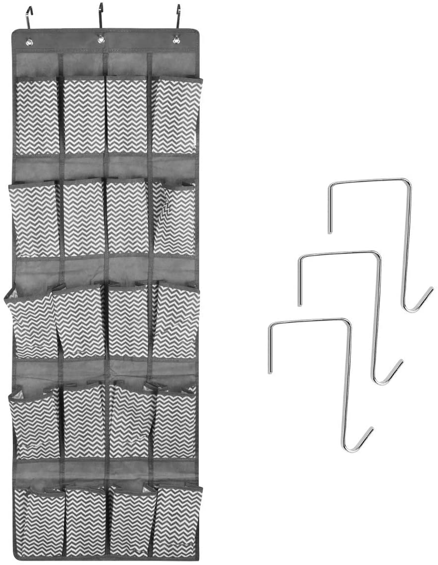 Navaris Κρεμάστρα Organizer Για Παπούτσια, Σύστημα Οργάνωσης Με 20 Θήκες - Grey - 49084.19
