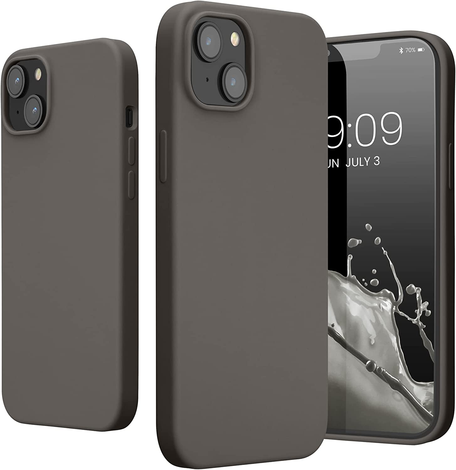 KW iPhone 14 Plus Θήκη Σιλικόνης TPU - Stone Dust - 59072.155