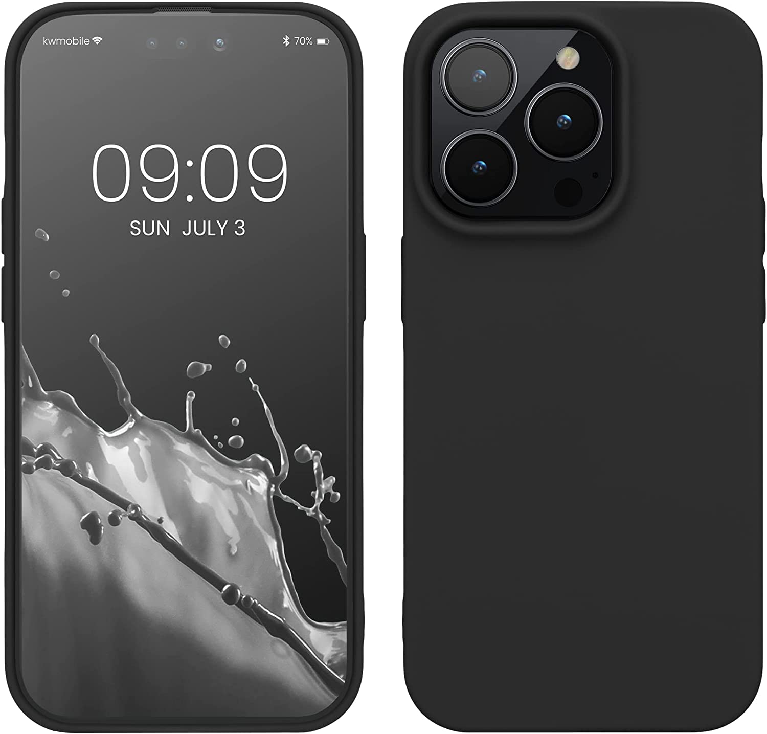 KW iPhone 14 Pro Λεπτή Θήκη Σιλικόνης TPU - Black Matte - 59077.47