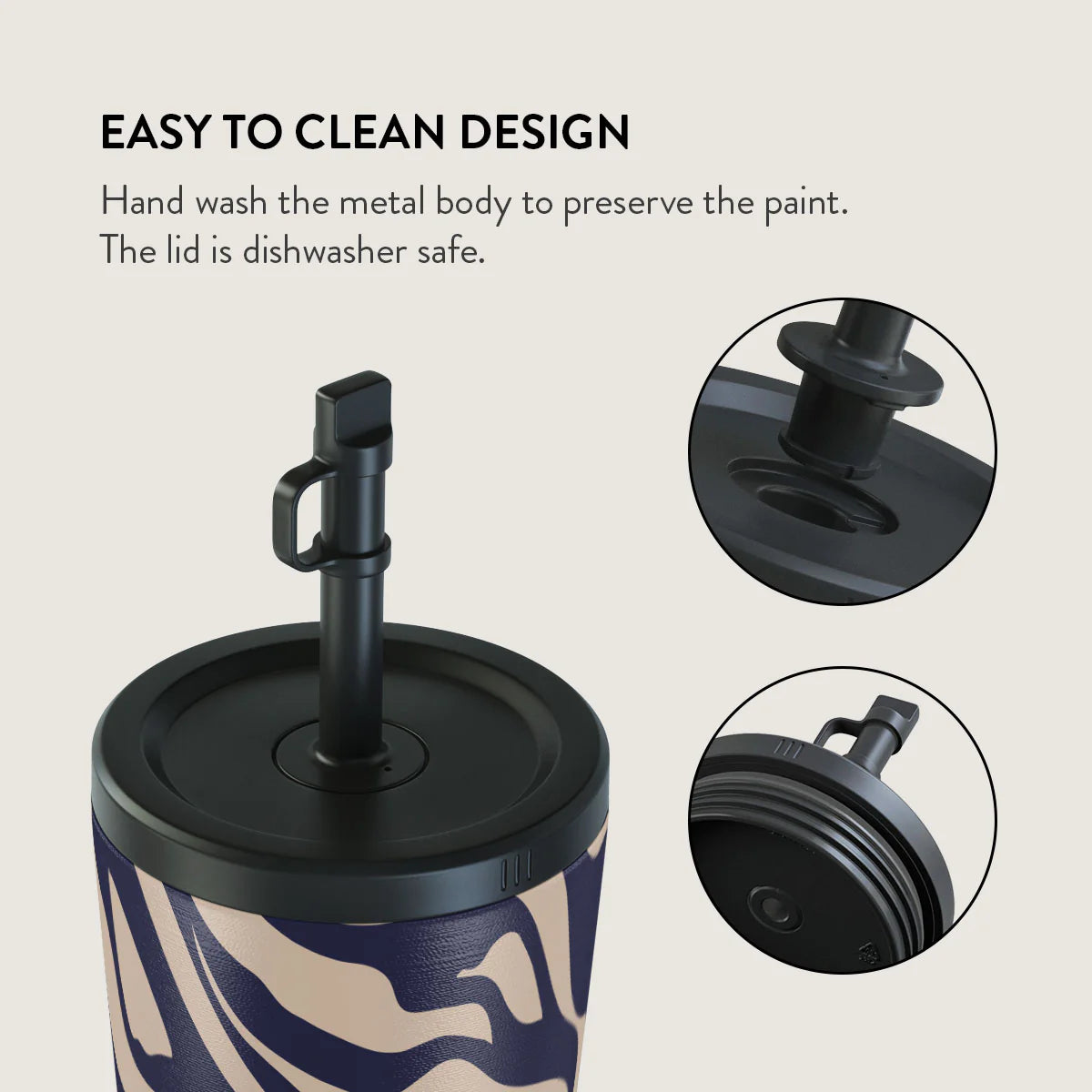 Burga Κούπα θερμός από Ανοξείδωτο Ατσάλι με καλαμάκι - 700ml - Vigilant