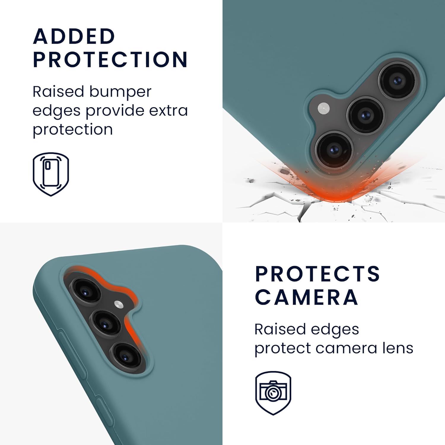 KW Samsung Galaxy S23 FE Θήκη Σιλικόνης Rubberized TPU - Arctic Night