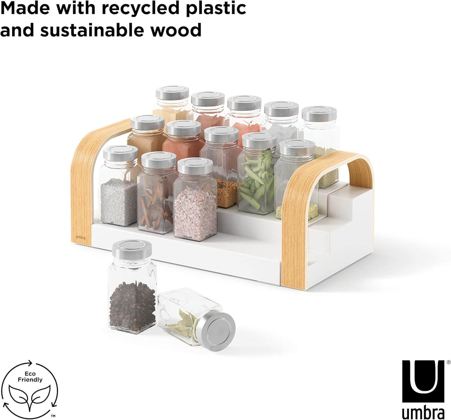 Umbra Bellwood Επεκτεινόμενη Βάση Μπαχαρικών 3 Επιπέδων - Natural / White