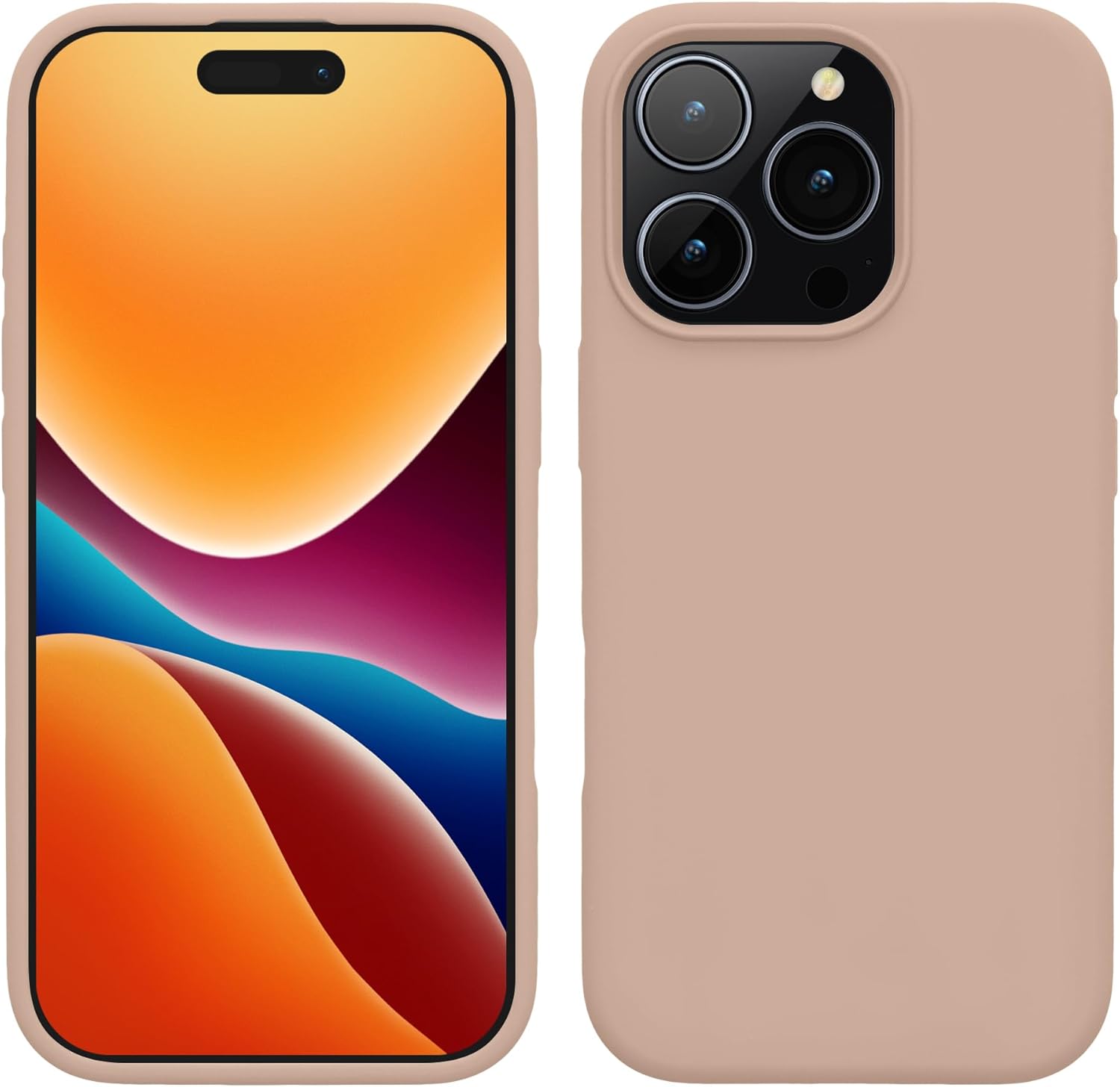 KW iPhone 16 Pro Θήκη Σιλικόνης Rubberized TPU - Coconut Swirl