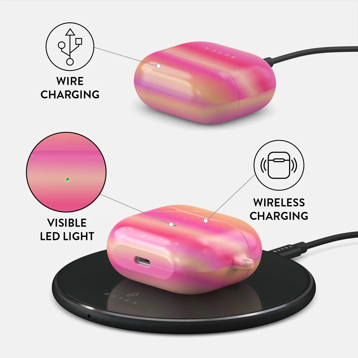 Burga AirPods 3 Σκληρή Θήκη - SPF 100