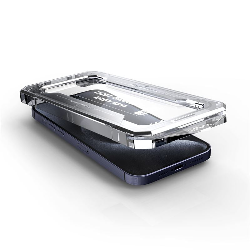 Mobile Origin iPhone 16 Pro Yellow Screen Guard 9H Full Screen Αντιχαρακτικό Γυαλί Οθόνης με Πλαίσιο Τοποθέτησης - Black