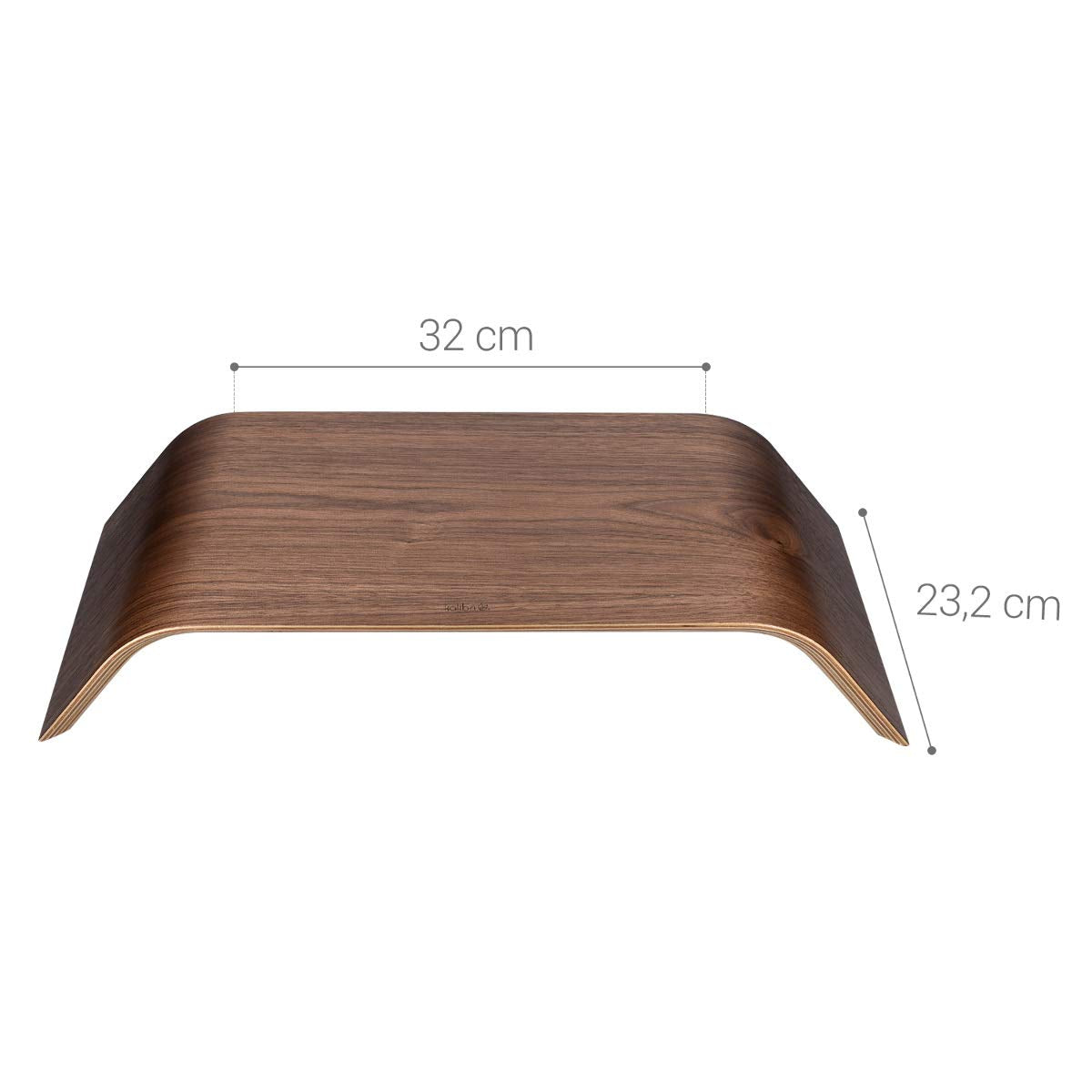 Kalibri Computer Monitor Wood Stand Βάση Στήριξης Οθόνης από Ξύλο - Walnut Brown - 39070.05