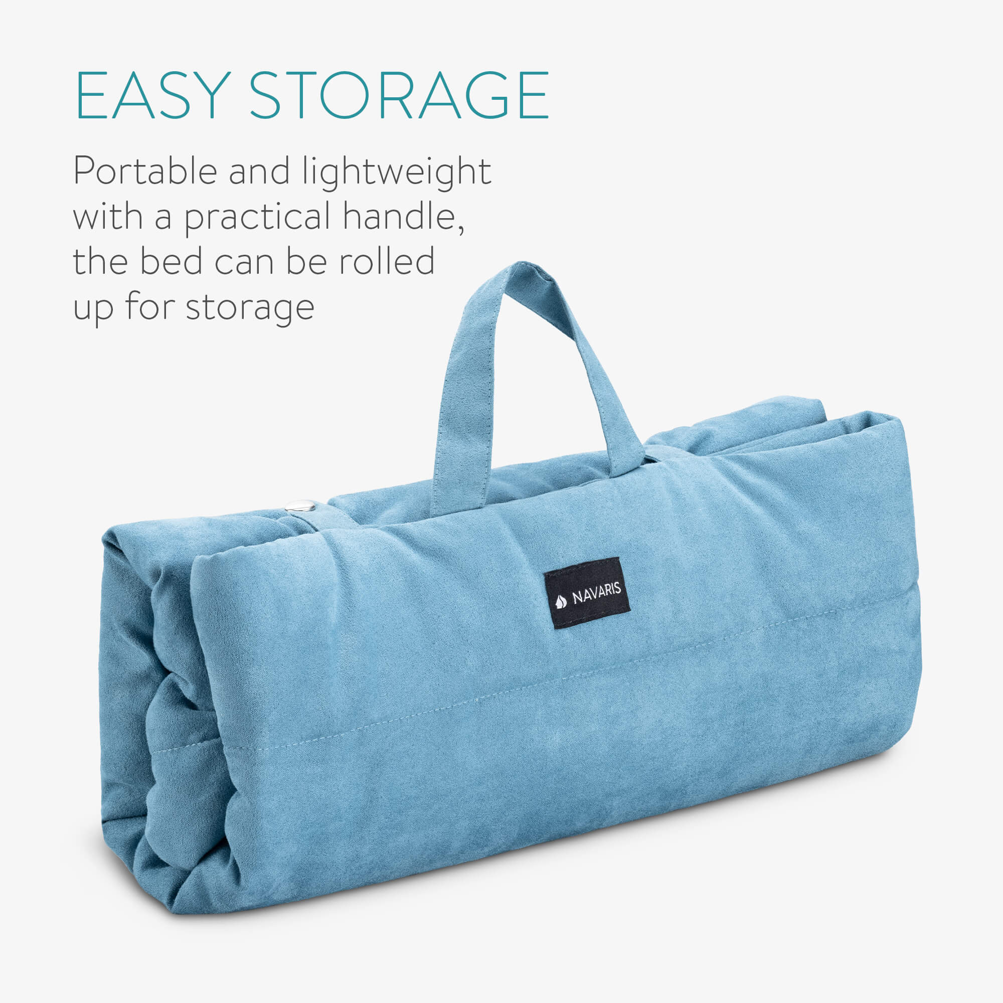 Navaris Κρεβάτι Ταξιδίου για Σκύλους - 86,5 x 65 x 1 cm - Blue - 55579.04