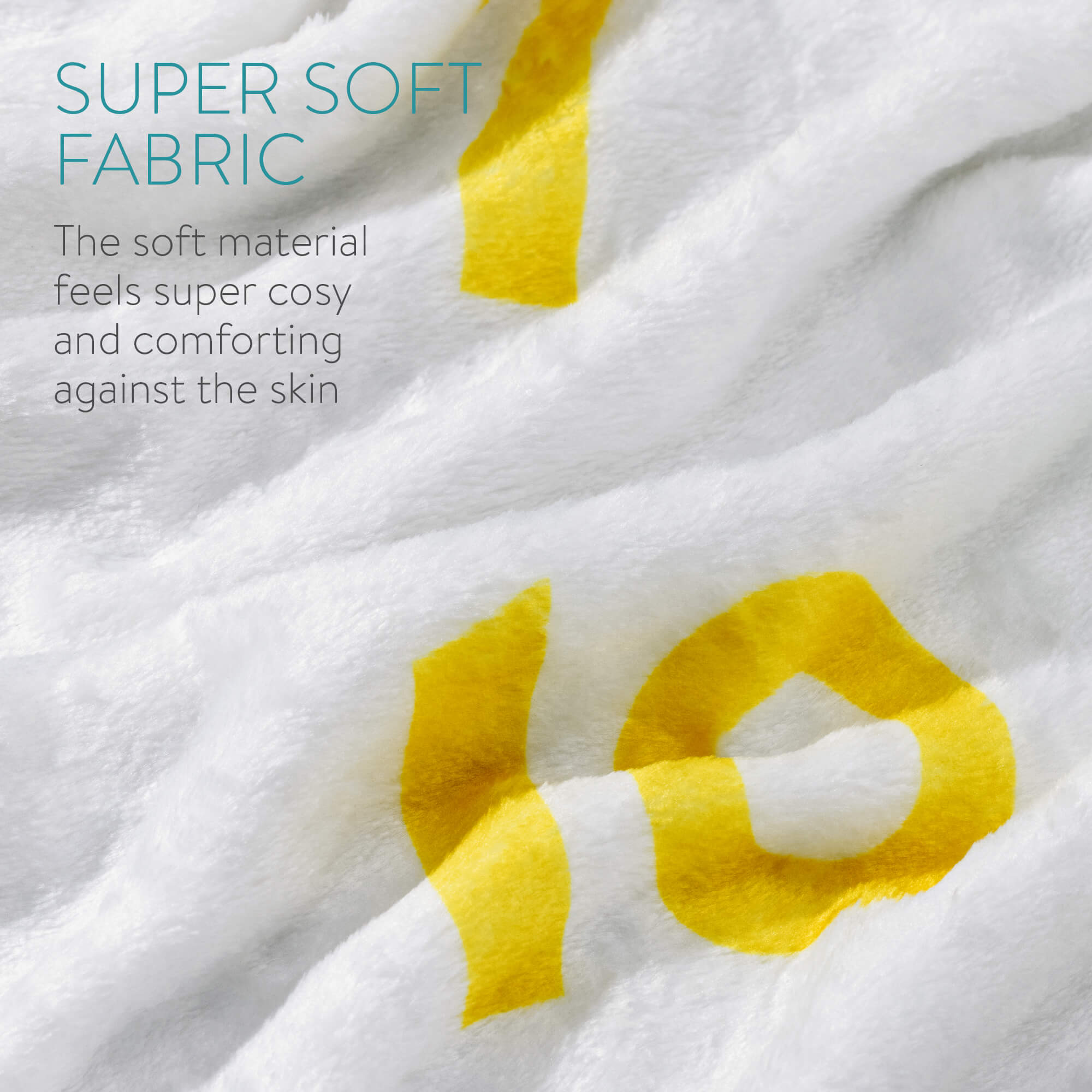 Navaris Βρεφική Κουβέρτα Ορόσημο - Design Animals - White / Multicolor - 54818.01