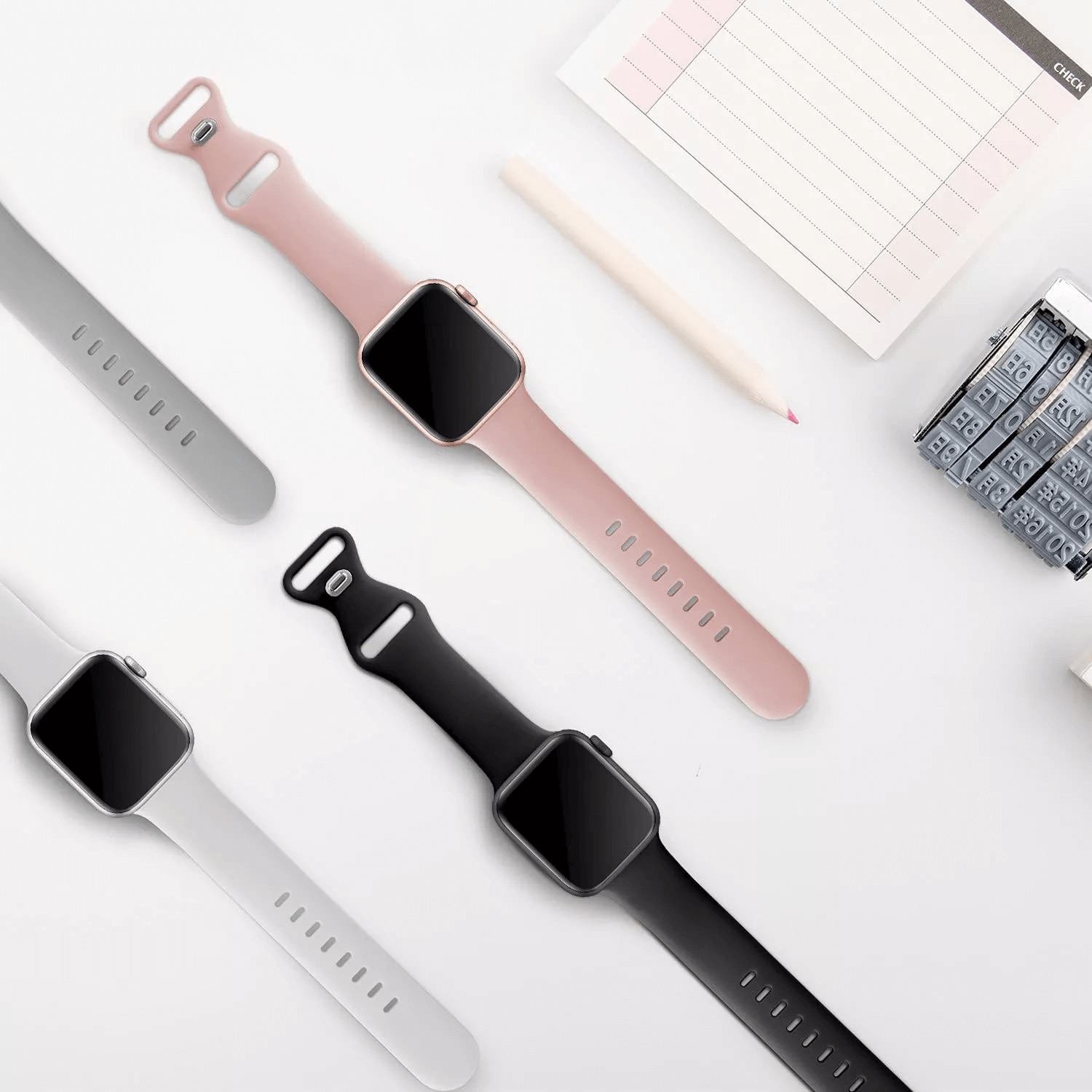 Techsuit W031 Λουράκι Apple Watch 4/5/6/7/8/9/10/11 - SE (1/2/3) - ULTRA (1/2/3) - 44/45/46/49mm Watchband Λαστιχένιο - Grey