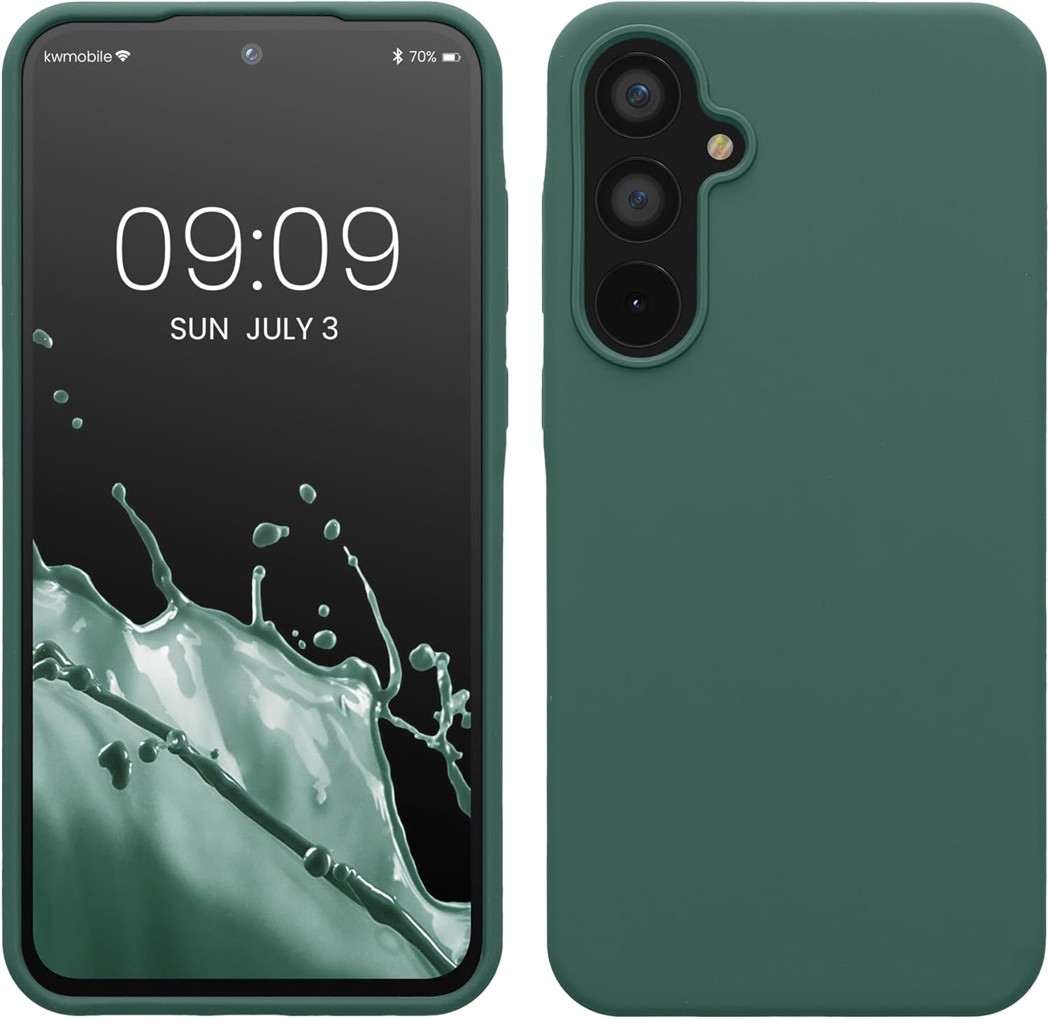 KW Samsung Galaxy A55 5G Θήκη Σιλικόνης Rubberized TPU - Forest Green