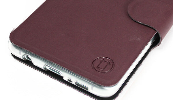 Mobiwear iPhone 13 Pro Max Θήκη Βιβλίο Slim Flip - Μπορντό - S_BUB