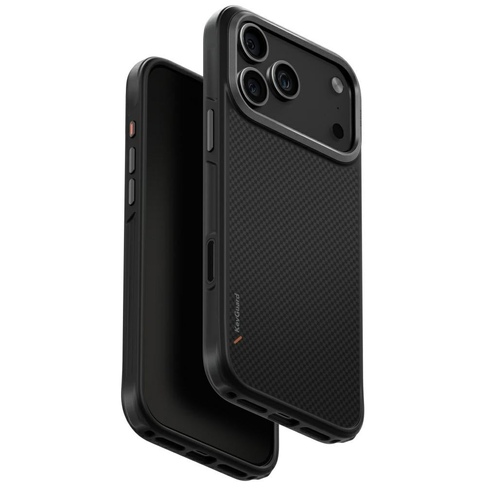 Uniq iPhone 17 Pro Max - Keva Tough Aramid - Σκληρή Θήκη με Πλαίσιο Σιλικόνης και MagSafe - Black