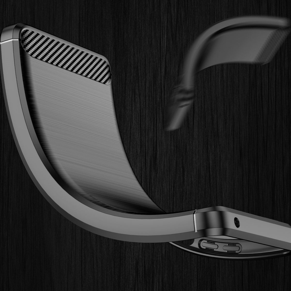 OEM Samsung Galaxy S22 Plus Θήκη Rugged Carbon TPU - Black