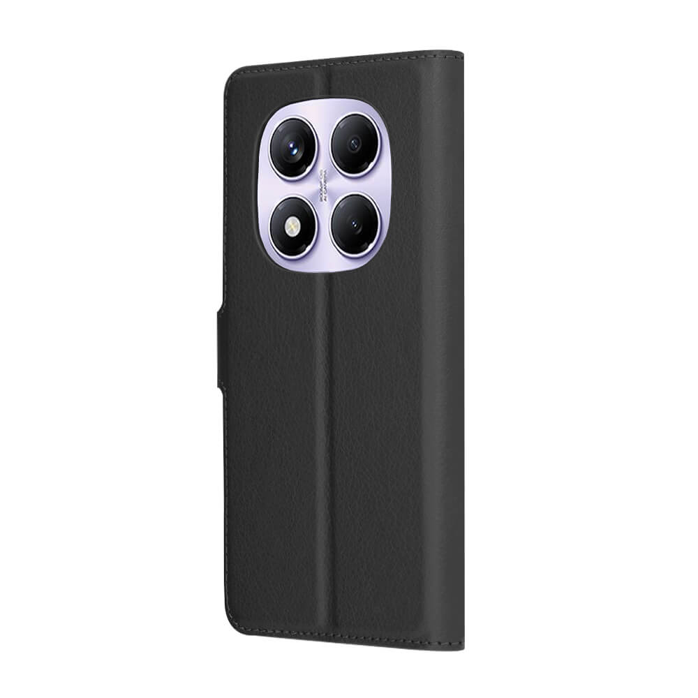 Techsuit Xiaomi Redmi Note 14 Pro 4G - Leather Folio - Θήκη Πορτοφόλι από Δερματίνη με Stand - Black