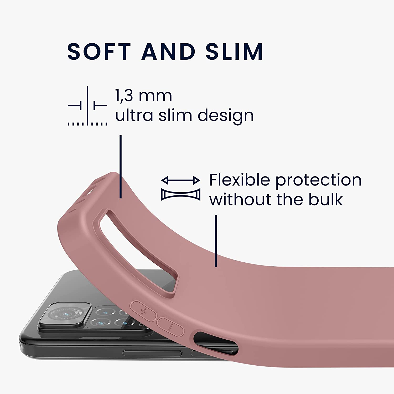 KW Xiaomi Redmi Note 11 Pro / Note 11 Pro 5G Θήκη Σιλικόνης TPU - Winter Rose - 57369.193