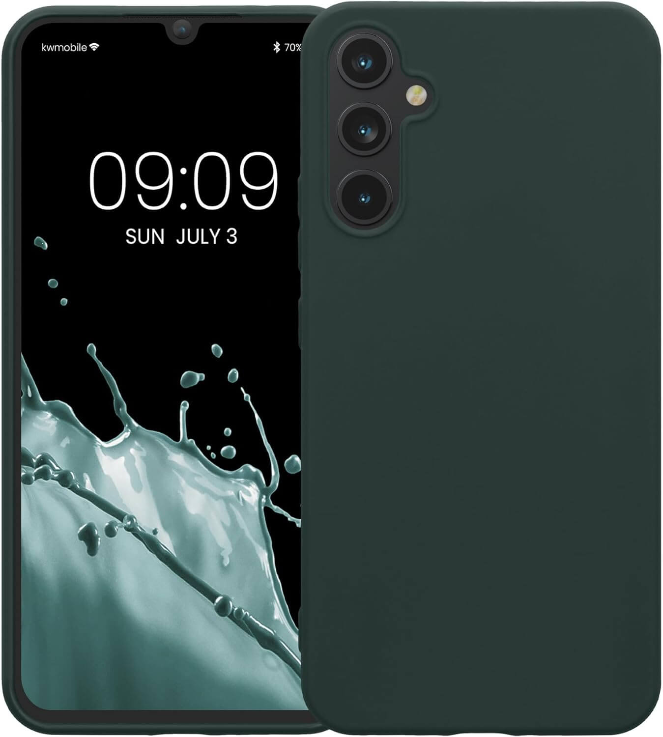 KW Samsung Galaxy A34 5G Θήκη Σιλικόνης TPU - Moss Green - 60809.169