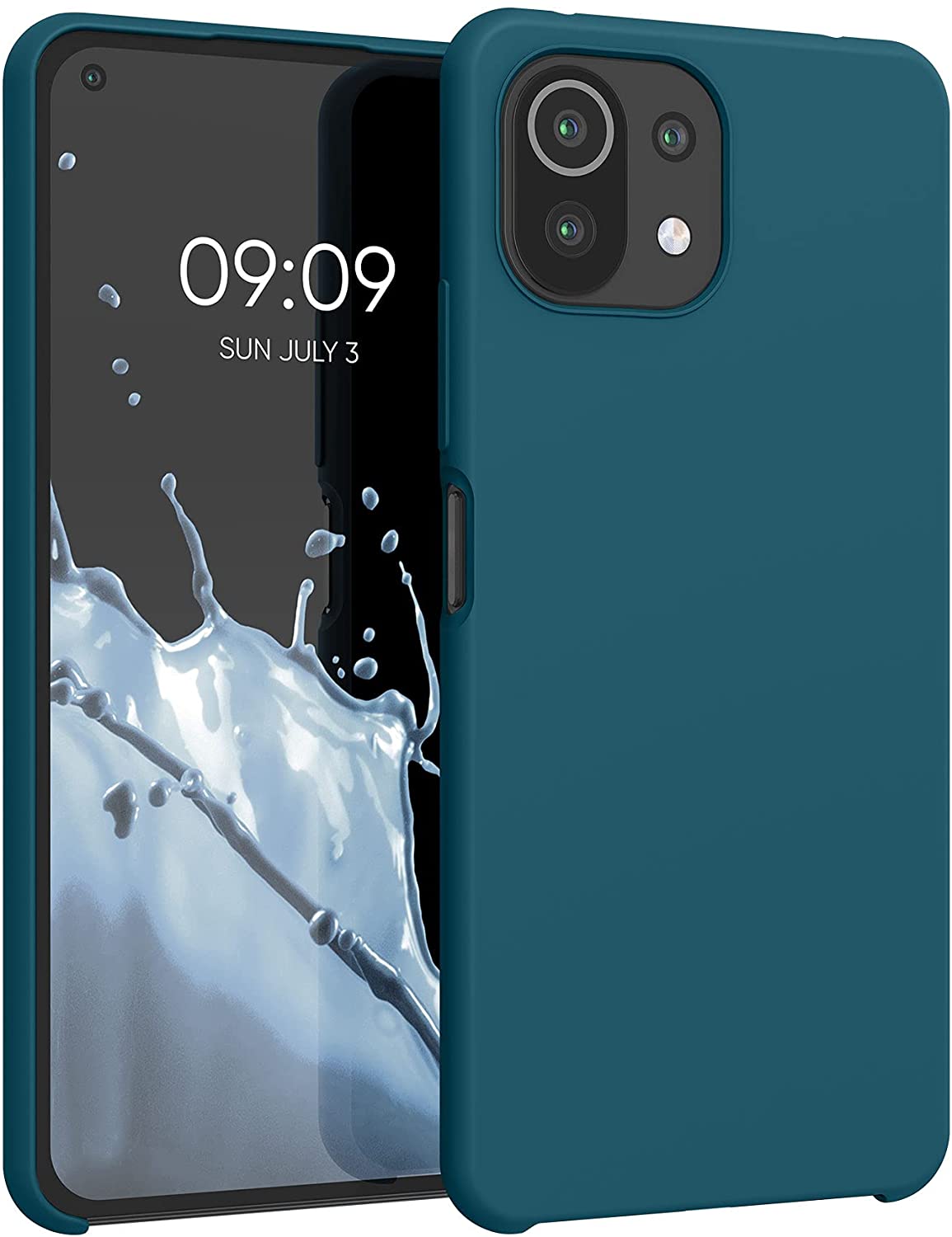 KW Xiaomi Mi 11 Lite / Mi 11 Lite 5G Θήκη Σιλικόνης Rubber TPU - Petrol Matte - 54730.57