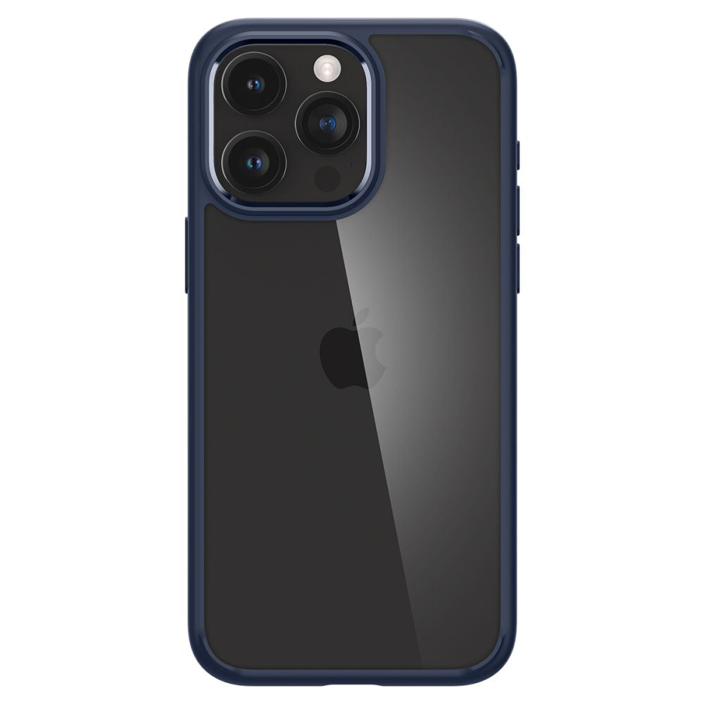 Spigen iPhone 15 Pro Ultra Hybrid Σκληρή Θήκη με Πλαίσιο Σιλικόνης - Navy Blue