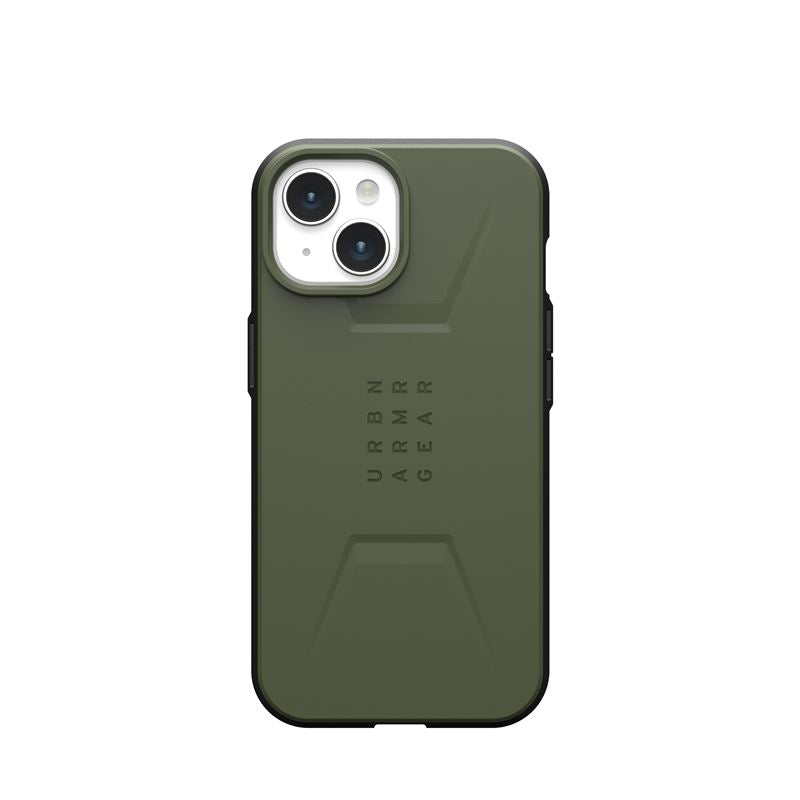 UAG iPhone 15 Civilian MagSafe Σκληρή Θήκη με MagSafe - Olive Drab