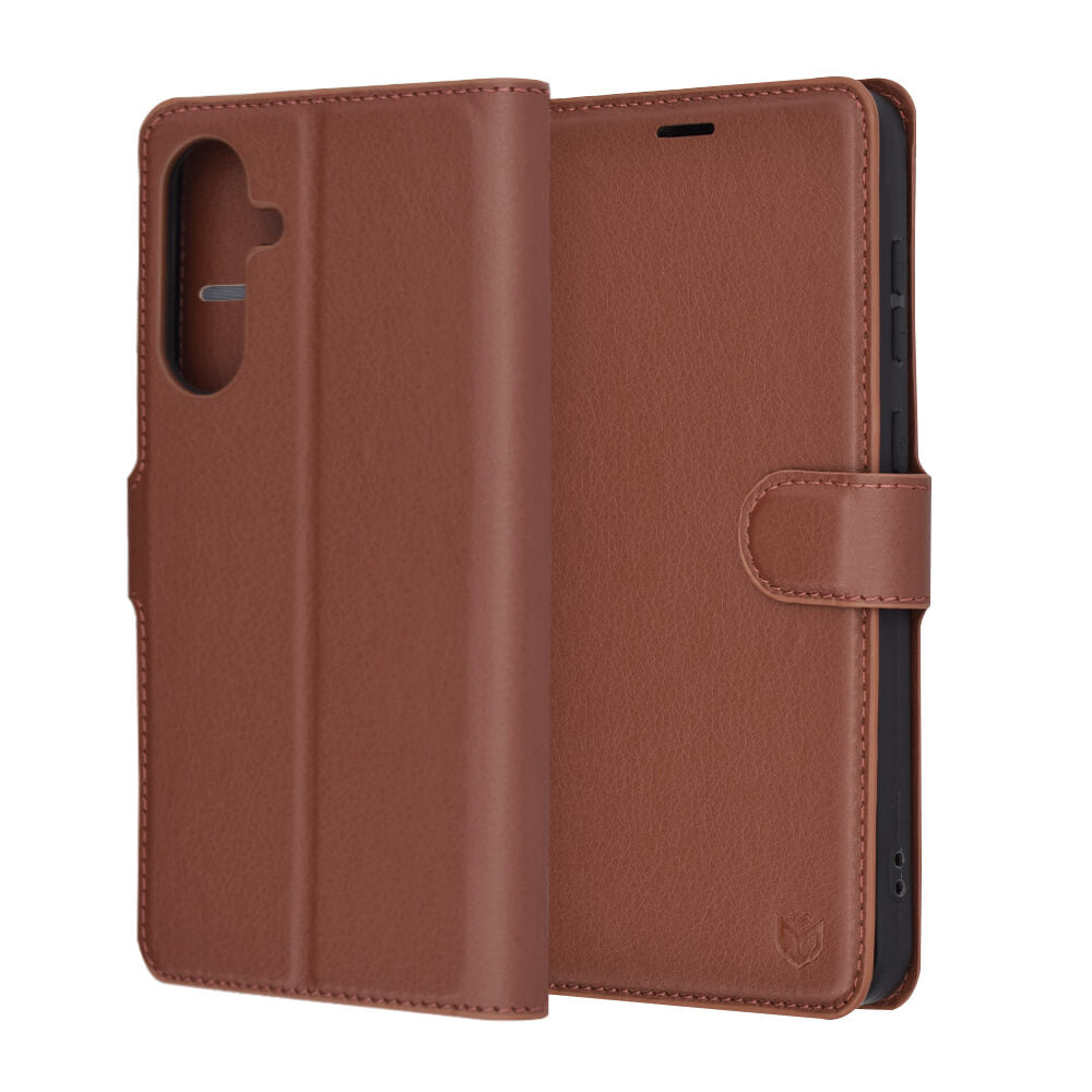 Techsuit Samsung Galaxy A56 5G - Leather Folio - Θήκη Πορτοφόλι από Δερματίνη με Stand - Brown