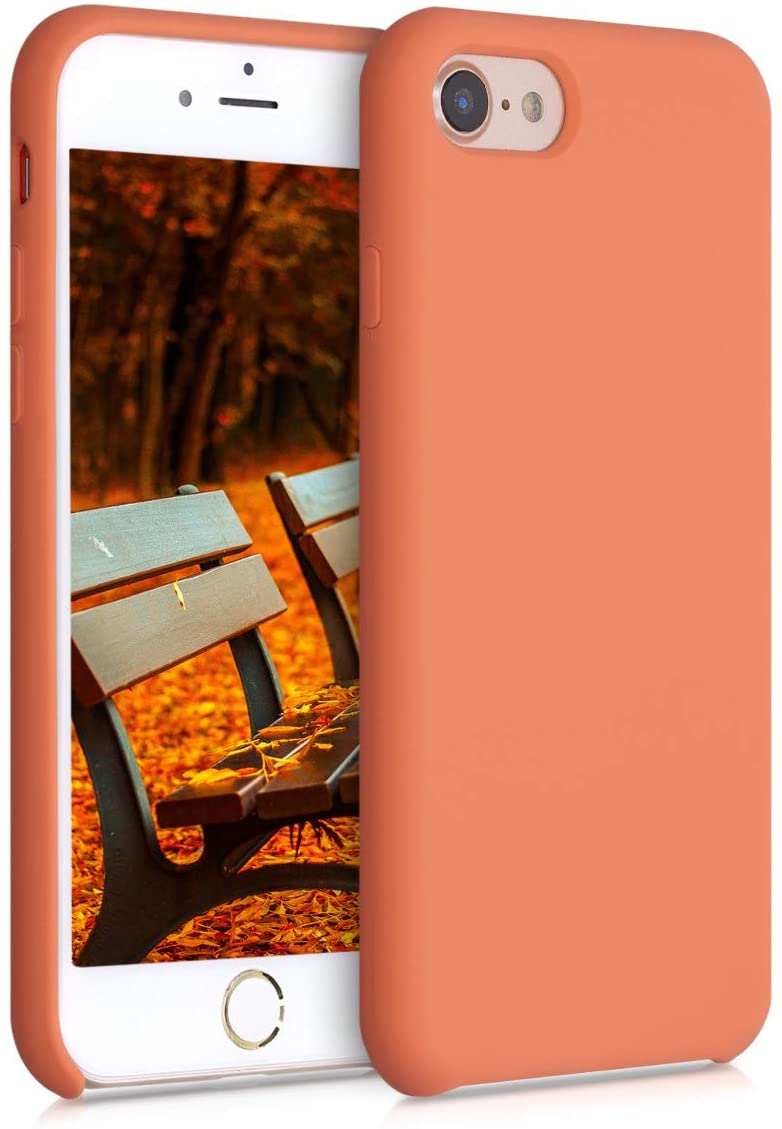 KW iPhone SE 2022 / SE 2020 / 7 / 8 Θήκη Σιλικόνης Rubber TPU - Sunrise Orange - 40225.203