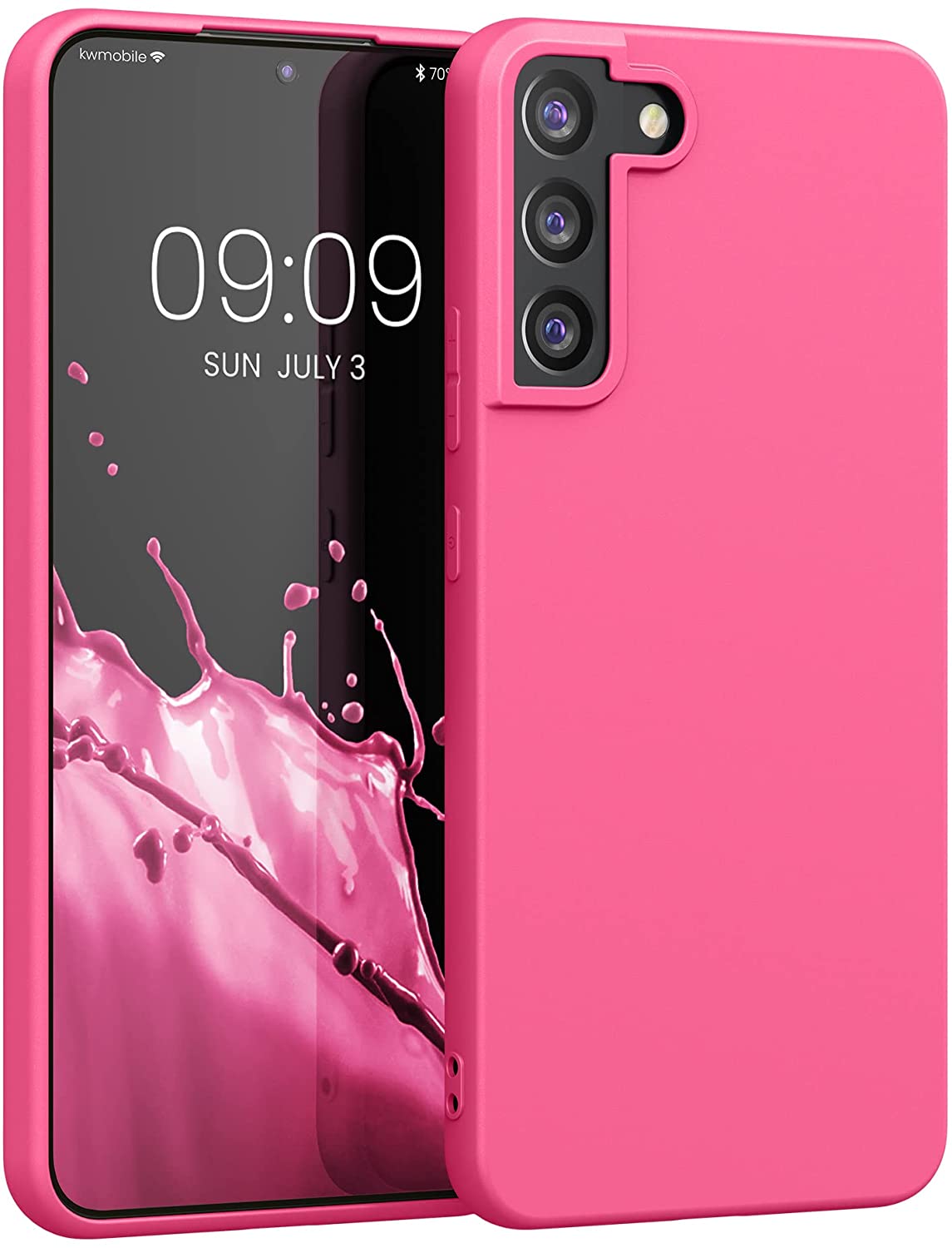 KW Samsung Galaxy S22 Plus Θήκη Σιλικόνης TPU - Neon Pink - 56763.77