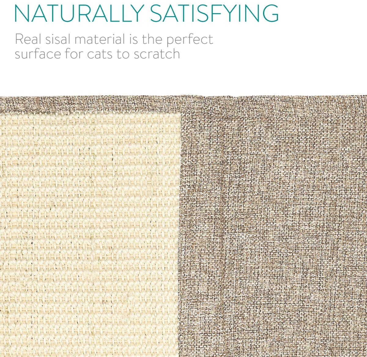 Navaris Cat Scratch Mats Sofa Shield Σετ με 2 Προστατευτικά Καναπέ από Γρατζουνιές Γάτας - Light Brown / White - 46354.24.02