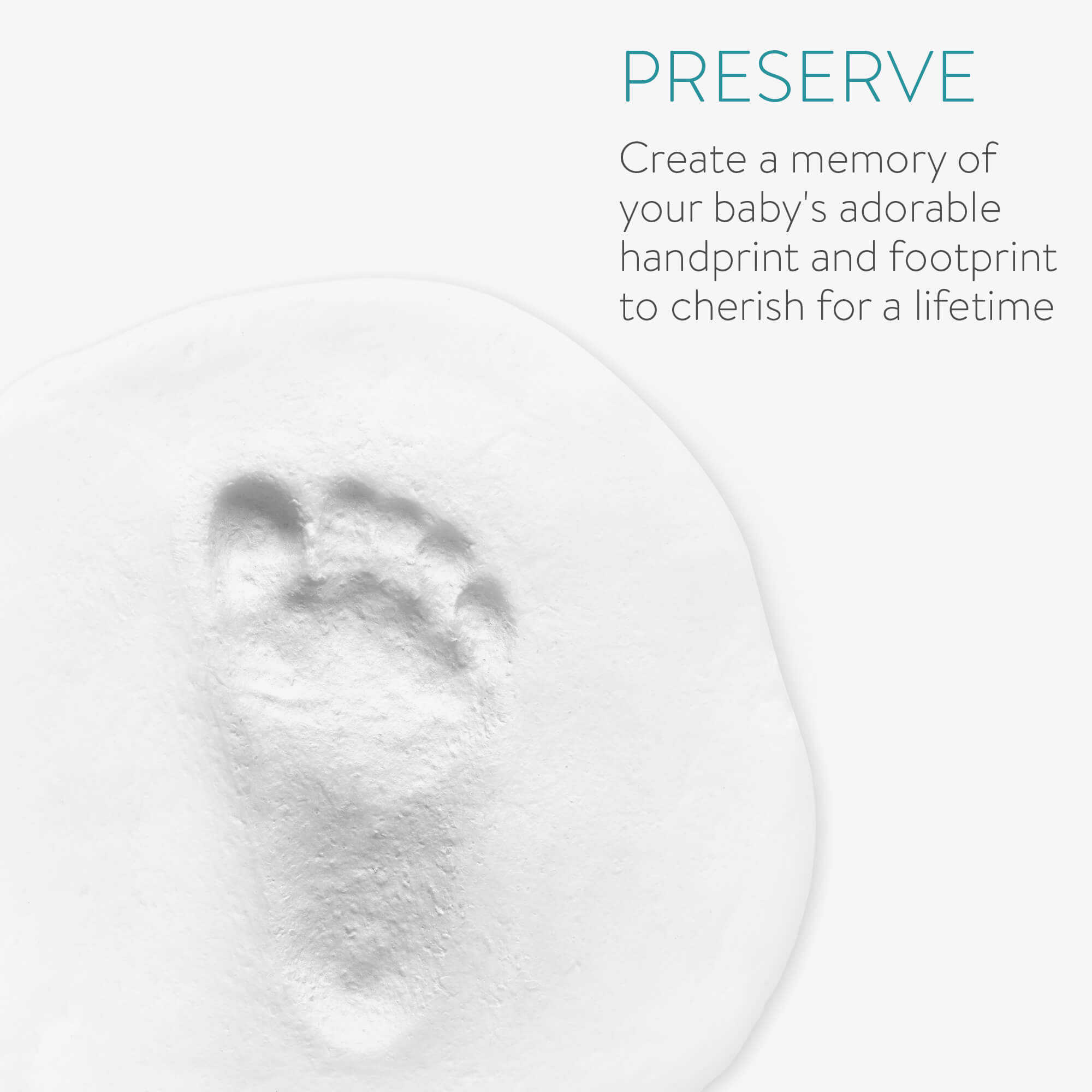 Navaris Κορνίζα για Φωτογραφία και Αποτύπωμα Μωρού - White - 56388.01