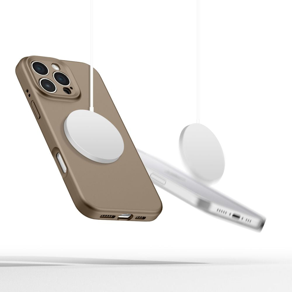 Tech-Protect iPhone 16 Pro Liquid Silicone - MagSafe Θήκη Σιλικόνης TPU - Chocolate Brown