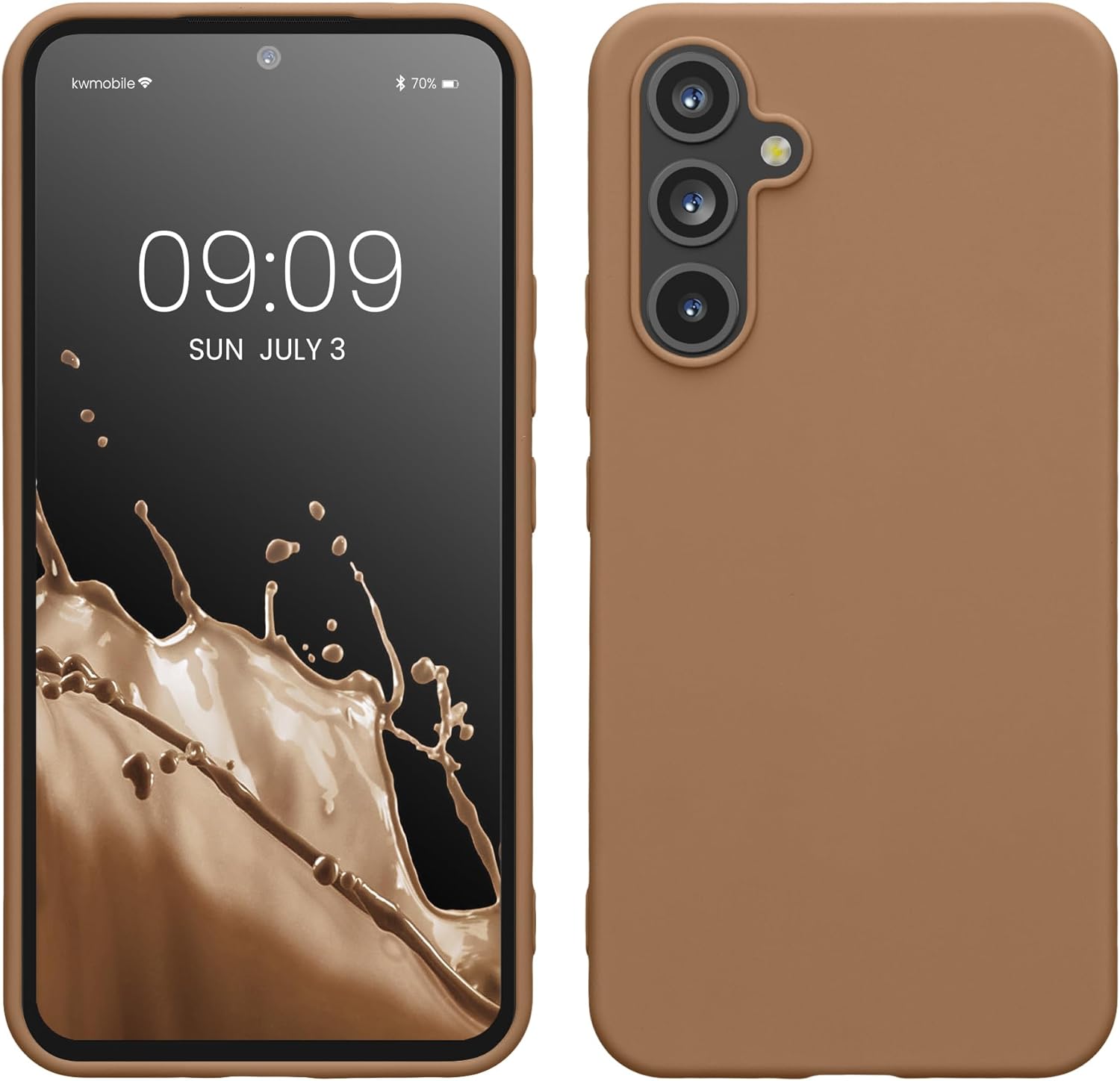 KW Samsung Galaxy A54 5G Θήκη Σιλικόνης TPU - Cappuccino
