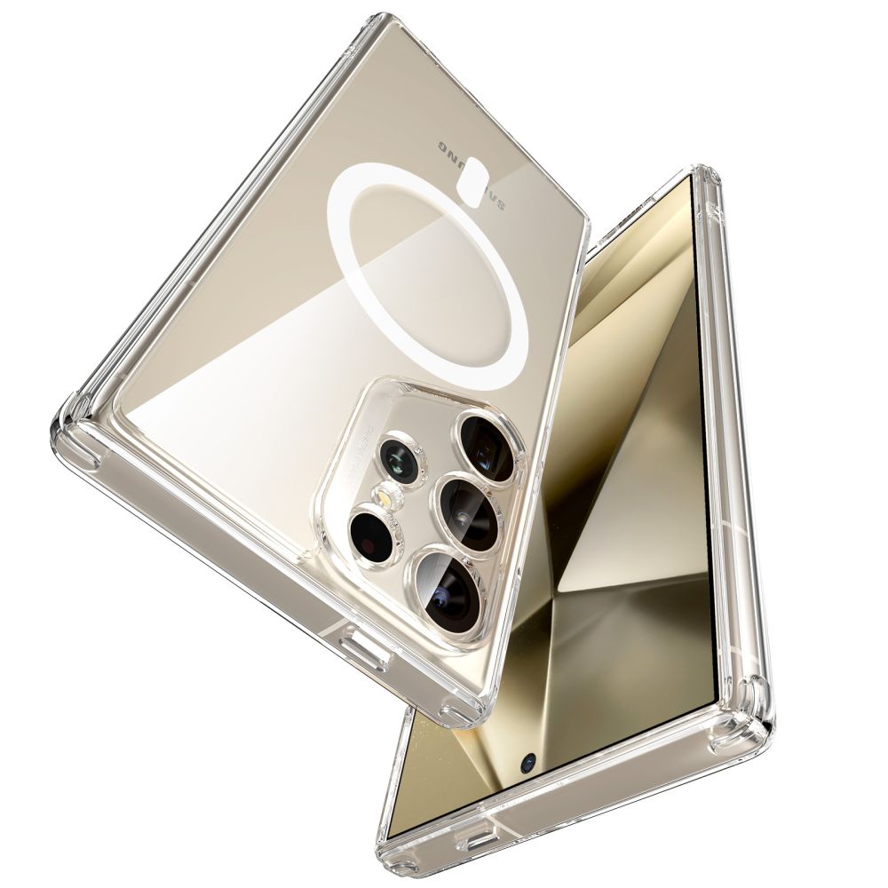 ESR Samsung Galaxy S24 Ultra Classic Hybrid Halolock Σκληρή Θήκη με Πλαίσιο Σιλικόνης και MagSafe - Διάφανη