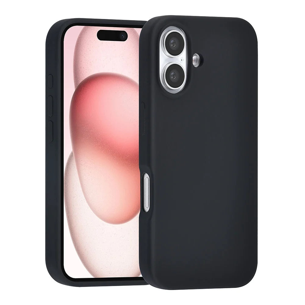 Tuniq iPhone 16 Premium Liquid Silicone Θήκη Σιλικόνης - Μαύρη