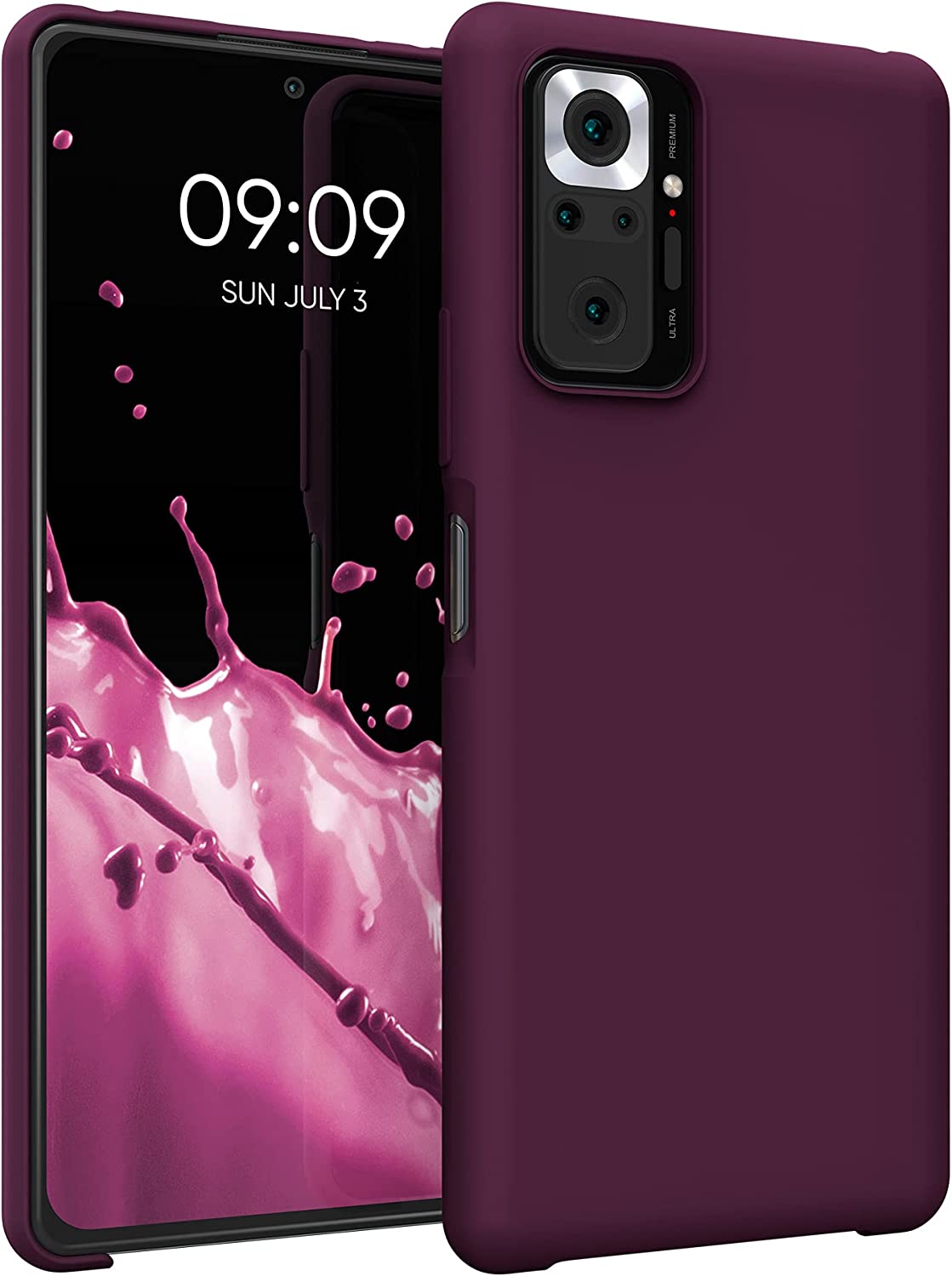 KW Xiaomi Redmi Note 10 Pro Θήκη Σιλικόνης Rubber TPU - Bordeaux Purple - 54553.187