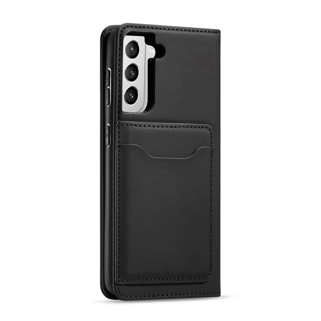 OEM Samsung Galaxy S22 Plus Magnet Card Wallet Case Θήκη Πορτοφόλι Stand - Black