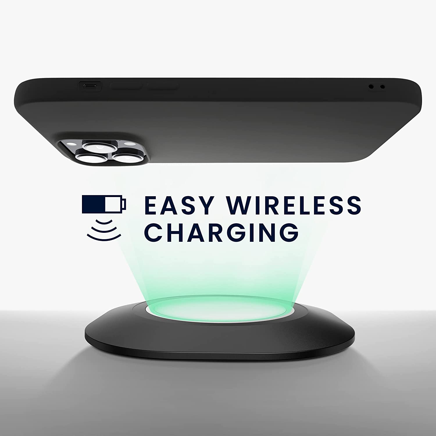 KW iPhone 14 Pro Max Θήκη Σιλικόνης Rubberized TPU - Black Matte - 59082.47