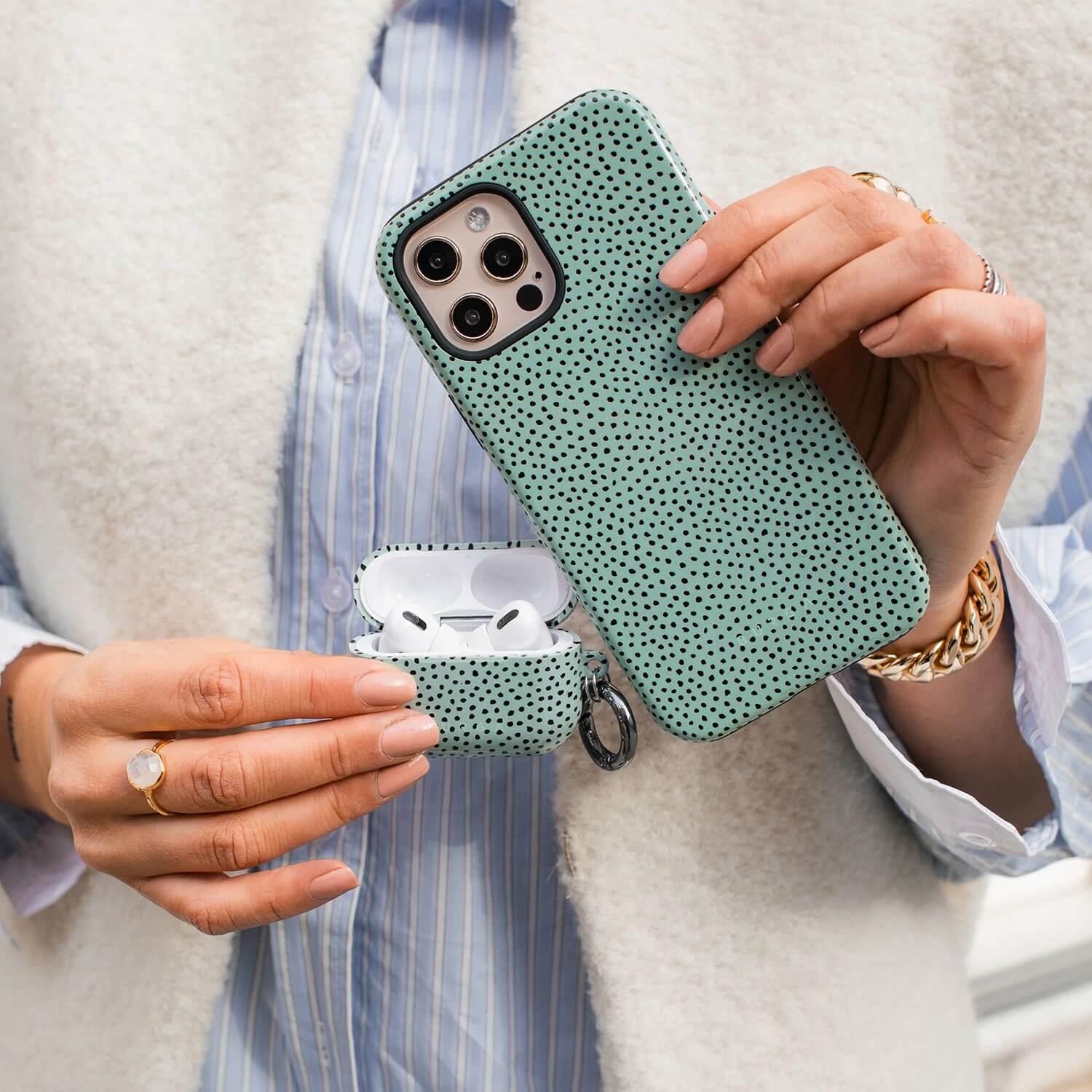 Burga iPhone 13 Fashion Tough Σκληρή Θήκη - Mint Gelato