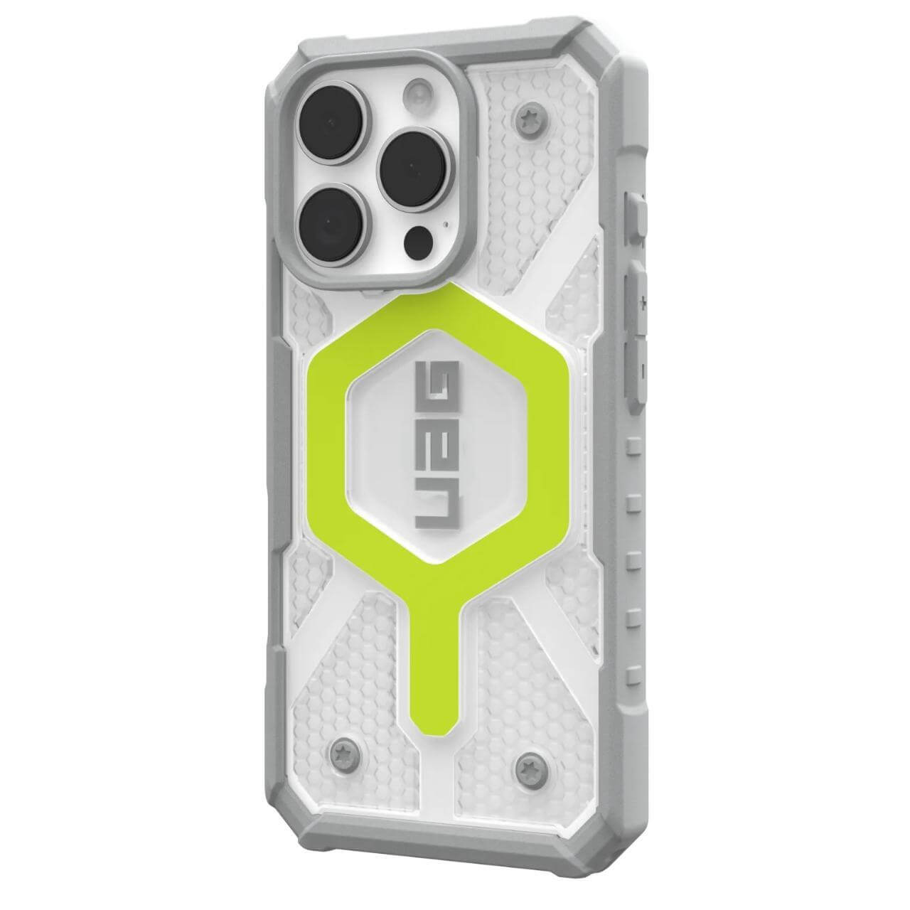 UAG iPhone 16 Pro Pathfinder Clear MagSafe Σκληρή Θήκη με MagSafe - Active Neon