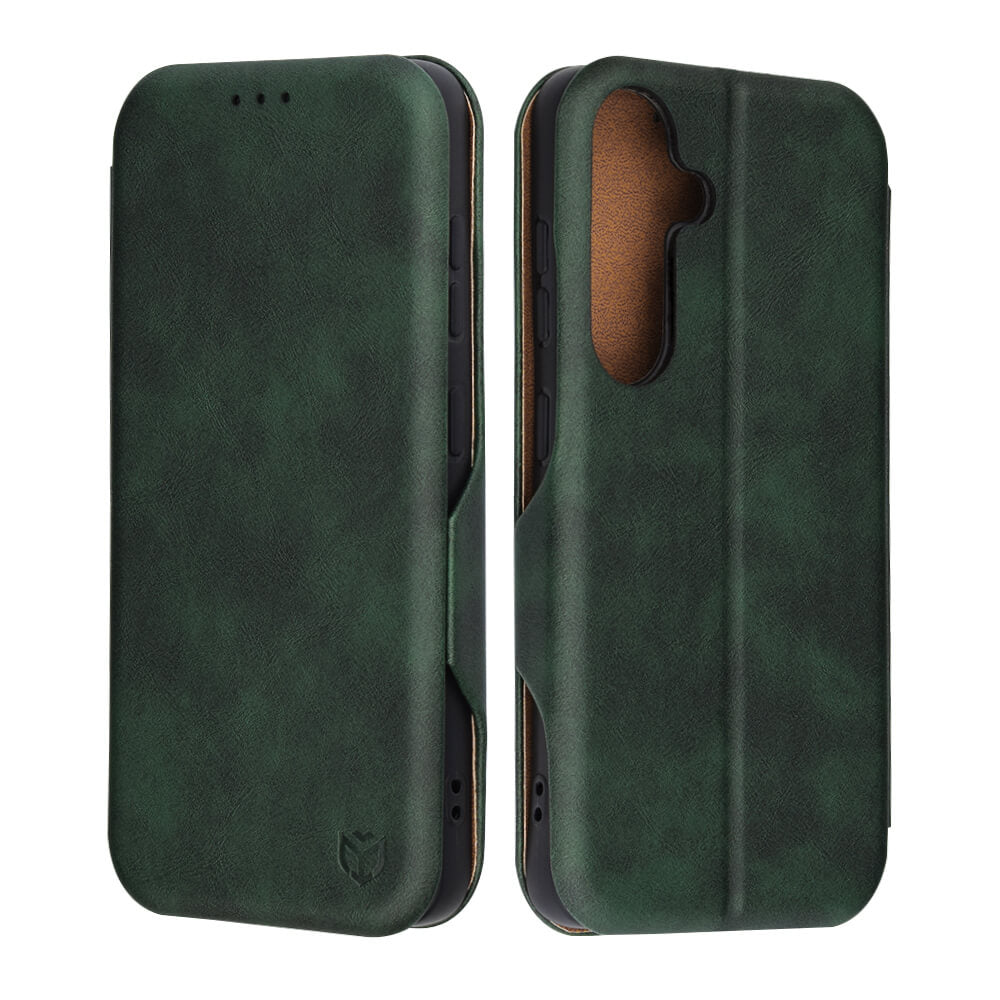 Techsuit Samsung Galaxy S25 - Safe Wallet Plus - Θήκη Βιβλίο - Green