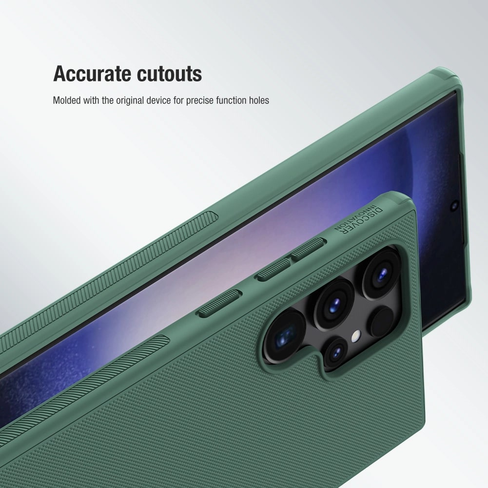 Nillkin Samsung Galaxy S24 Ultra Super Frosted Shield Pro Σκληρή Θήκη με Πλαίσιο Σιλικόνης - Green